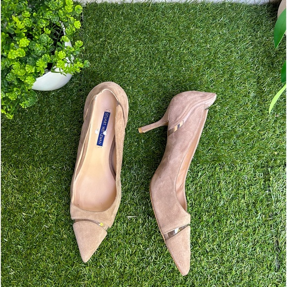 Sturat Weitzman Davia TAUPE Clear Trim
Pointed Toe Pump (Women) size 8 - Picture 2 of 16